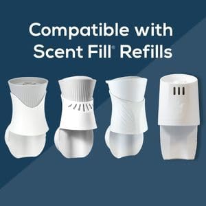 Scent Fill Oakmoss Plug in Air Freshener Starter Kit, 2 Refills + Diffuser