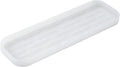 Silicone Kitchen Sink Organizer Tray for Multiple Usage,Easy Clean Sponges Holder for Kitchen Bathroom Counter or Sink,Dish Soap Dispenser,Scrubber,Bottle,Cup Translucent 12" x 4”