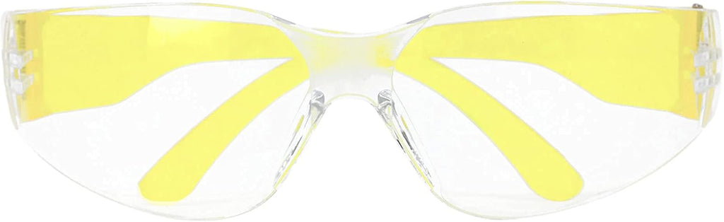 BISON LIFE Safety Glasses - Scratch Resistant Wrap Around Eyewear, Polycarbonate ANSI Z87.1 Impact Resistant Lens