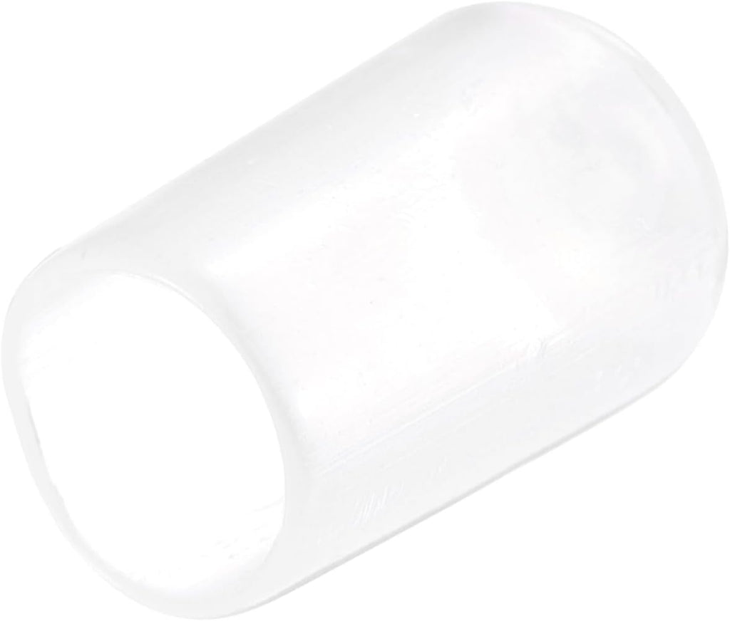 uxcell 20pcs Rubber End Caps 9mm ID Vinyl PVC Round Tube Bolt Cap Cover Screw Thread Protectors Clear