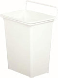 Knape & Vogt KV Door Mounted Waste Bin for Vanity 9qt White
