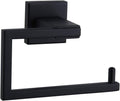 Matte Black Toilet Paper Holder SUS 304 Stainless Steel Wall Mounted Toilet Tissue Roll Holder for Bathroom