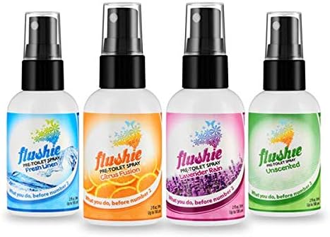 Flushie Pre-Toilet Spray 16 oz Citrus Fusion Scent Bathroom Spray 16-Ounce Pump Spray Bottle Refill