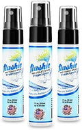 Flushie Pre-Toilet Spray Travel Size Toiletries Bathroom Spray for Toilet Deodorizer Traveling Essentials - Poop Odor Eliminator (Linen, 1oz 3pack)