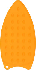 HARFINGTON Silicone Iron Rest Pad, Multipurpose Iron Hot Resistant Mat Iron Rest Plate for Ironing Board Hot Heat Resistant Steam Compact Mat, Orange