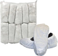 CleanPro® Disposable Polyethylene Shoe Covers (Pack of 300) (Large, White)