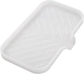 Silicone Bathroom Soap Dishes with Drain Spout-Bathroom and Kitchen Sink Organizer,Sponge Holder,Dish Soap Tray,Perfect for Dispenser,Scrubber,Bottle,Cup on Counter Translucent 9.6"×5.3"