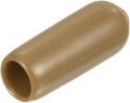 uxcell 20pcs Rubber End Caps 5mm(3/16") ID Vinyl PVC Round Tube Bolt Cap Cover Screw Thread Protectors Light Brown