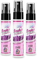 Flushie Lavender Pre-Toilet Spray - Travel Size Toiletries 1oz 3pack Spray for Toilet Deodorizer & Odor Eliminator