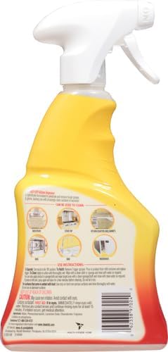 Easy-Off Specialty Kitchen Degreaser Cleaner, Clear, Lemon, 16 Fl Oz