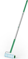 UNIKON Lint Roller Sticky Roller Pet Hair Roller, Long Handle Sticky Mop with 4-Foot Extendable Handle 30 Sheets, Green