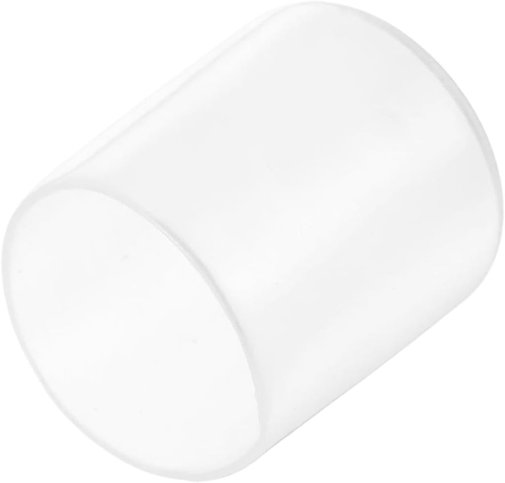 uxcell 20pcs Rubber End Caps Protective Caps 26mm(1 Inch) ID Vinyl PVC Round Tube Bolt Cap Cover Screw Thread Protectors, Clear