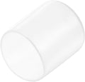 uxcell 20pcs Rubber End Caps Protective Caps 26mm(1 Inch) ID Vinyl PVC Round Tube Bolt Cap Cover Screw Thread Protectors, Clear
