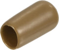 uxcell 20pcs Rubber End Caps 8mm(5/16") ID Vinyl PVC Round Tube Bolt Cap Cover Screw Thread Protectors Light Brown