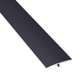 10Pcs Aluminum T Molding Floor Transition Strip, 48In Aluminum T Molding Trim, Floor Strip Floor Flat Divider Strip for Joining Floor Gaps, Threshold, Floor Tiles (Black, 4ft x 1.57in 10Pcs)