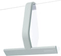 dancemoon JustHang Shower Squeegee for Glass Doors, All-one-Piece Silicone with Built-in Hook Design for Easy Hanging and Cleaning, 10 Inch Sage Green