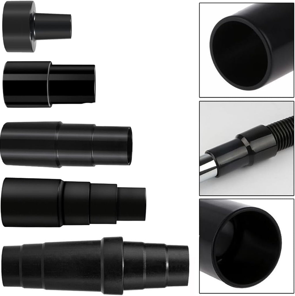 Universal Vacuum Hose Adapter Kit Reducer Attachment Set,Shop Vac Vacuum Hose Adapter 1 1/2 to 1 1/4 inch, 1 3/8 inch to 1 1/4 inch