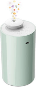 Waterless Diffuser for Essential Oil, Battery Operated Nebulizer, 0.7 Fl.Oz./ 20mL Capacity, Mini Scent Air Machine, 3 Countdown Timers & 3 Mist Levels for Home, Room, Car, Office - AN6 Green Lily