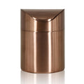 Mini Trash Can, Tiny Desktop Trash Bin with Swing Lid, Stainless Steel Bathroom Countertop Garbage Cans Kitchen Waste Bins with Trash Bag