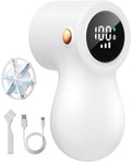 𝗥𝗲𝗰𝗵𝗮𝗿𝗴𝗲𝗮𝗯𝗹𝗲 Fabric Shaver, coldSky Lint Remover for Clothes with 3 Replaceable Blades, Electric Lint Shaver with Digital Display, 3-Speeds Defuzzer for Removing Fuzz and Pill from Sweater