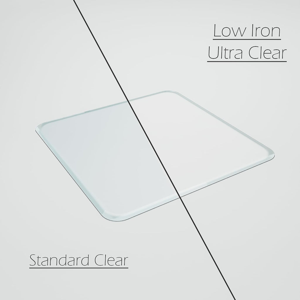 Glass Chair Mat with Exclusive Beveled Edge by Clearly Innovative 1/4” Thick Ultra-Clear Glass, Protect Your Home or Office Floor, Hardwood or Carpet (STARPHIRE, 36" by 46")
