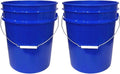 House Naturals 5 Gallon Premium HPDE Plastic Bucket - Made in USA Food Grade Storage Container, BPA Free All Purpose Pail (2, Reflex Blue)