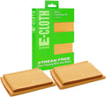 E-Cloth 2-Pack Window Cleaning Cloth - Streak-Free Glass & Mirror Cleaning Kit with Just Water, Glass Cleaning Cloth, Microfiber Towel Kit for Windows, Car Windshield, Mirrors - Tangerine Orange
