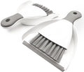 Small Dust Pan and Brush Broom - Dust Pan and Brush Set, Small Dustpan and Brush Set, Hand Broom and Dustpan Set, Dustpan with Brush, Dustpan and Brush Set is Daily Clean Tool for Family. （Gray 2 Set）