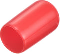 uxcell 20pcs Rubber End Caps 11.5mm ID Vinyl Round Tube Bolt Cap Cover Thread Protectors Red