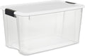 Sterilite 20-Pack Ultra Latching Box, Storage Bins with Lids, Clear Plastic, 70 Quart - Heavy-Duty Organizing Containers for Closet, Bathroom, and Office