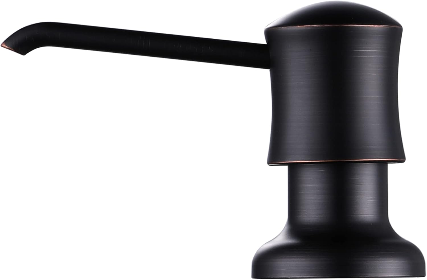 Soap Dispenser for Kitchen Sink (Oil Rubbed Bronze), Built-in and Refill-from-Top Design with Liquid Hand & Dish Soap Bottle
