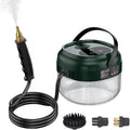 Irishom Pressurized Handheld Steam Cleaner with 3 Brushes and Extended Rod, Deep Cleaning Steamer with 6 Gear Adjustable Digital Touch Screen 1500ml Water Tank