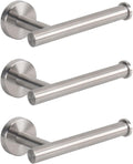 NearMoon Bathroom Toilet Paper Holder, Premium SUS304 Stainless Steel Rustproof Wall Mounted Toilet Roll Holder for Bathroom, Kitchen (3 Pack, Brushed Nickel)