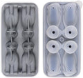Cute 3D Labrador Dog Silicone Ice Cube Tray Mold Cartoon Animal Ice Box BPA-Free (Grey)