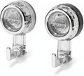 2 pcs Rotate Vacuum Suction Cup Hooks, Heavy Duty Suction Cups 20 lb,Removable Reusable