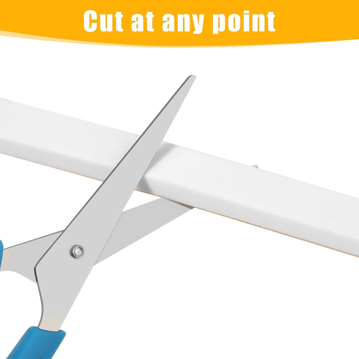 26Feet Weather Stripping Seal (1/2 Inch X 1/8 Inch) for Door Window, High Density Foam Tape, Soundproofing, Insulation Strip, Door Sealers for Door Frame- White
