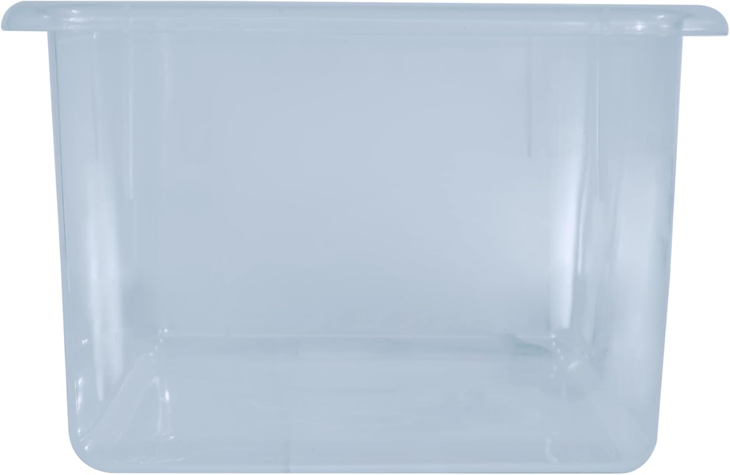 Wood Designs Cubby Storage Bin, Heavy Duty Plastic Containers for Kids Translucent Clear Cubby Tray Set of 10