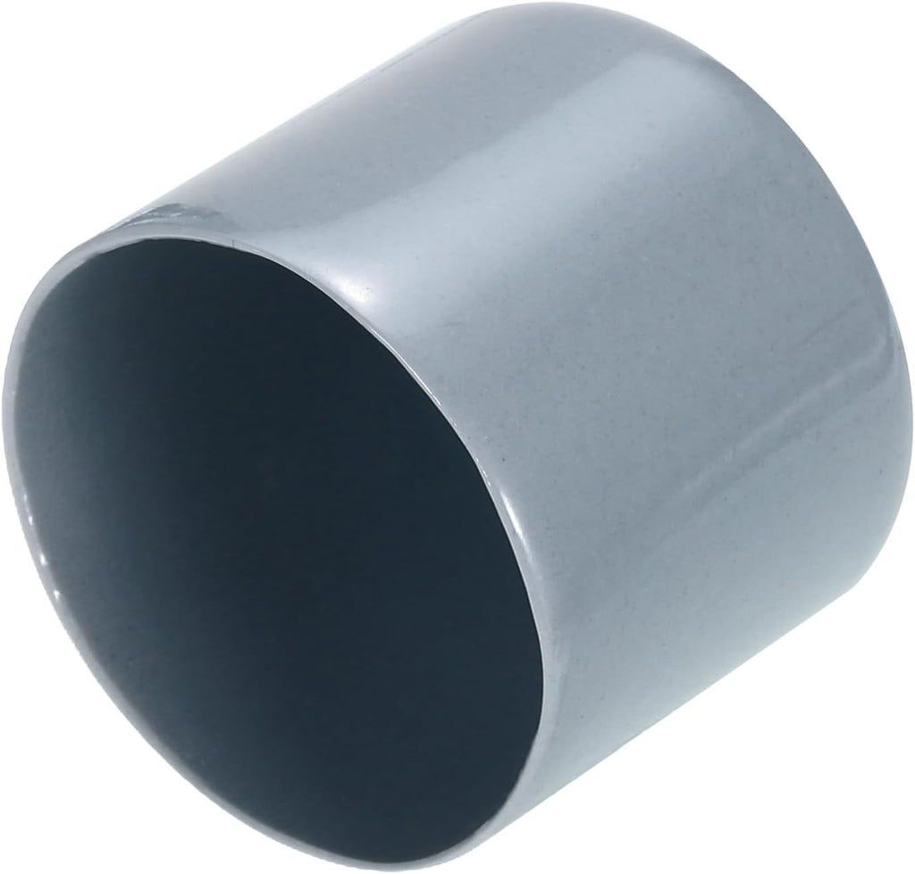 uxcell 20pcs Rubber End Caps 35mm ID Vinyl PVC Round Tube Bolt Cap Cover Screw Thread Protectors Grey