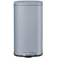 AthLike Trash Can, Stainless Steel Kitchen Garbage Can, Step Waste Bin with Hinged Lid and Removable Inner Bucket, Soft-Close, Dustbin for Bathroom Bedroom Living Room Home (Haze Blue, 13.2 Gal)