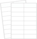 Blank Removable Labels, 1x3 Inch White Freezer Labels for Food Containers, Freezer Label to Write on/Waterproof/Easy Peel Off (240Pcs)