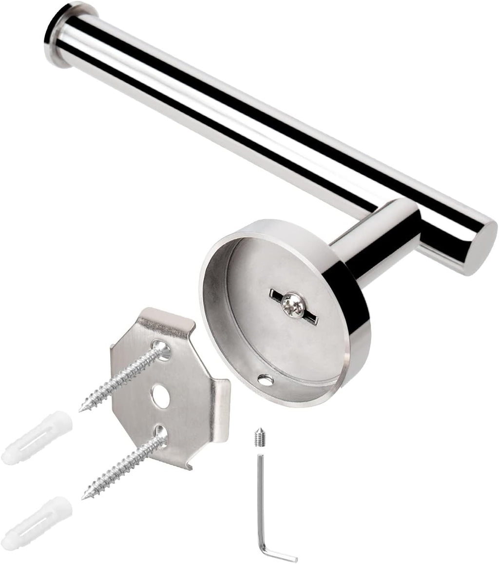 NearMoon Bathroom Toilet Paper Holder, Premium SUS304 Stainless Steel Rustproof Wall Mounted Toilet Roll Holder for Bathroom, Kitchen (10 Pack, Chrome Finish)