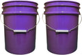 House Naturals 5 Gallon Premium HPDE Plastic Bucket - Made in USA Food Grade Storage Container, BPA Free All Purpose Pail (2, Purple)