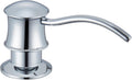 Built in Soap Dispenser for Kitchen Sink Countertop, Solid Brass Pump Head Long Spout with 10.2 Ounce PET Food Safe Material Lotion Bottle, Chrome Finish