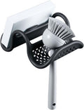 Umbra Sling Flexible Sink Caddy, Non-Slip – Holds Sponge and Scrubbing Brush or Dishrag, Storage for Multiple Tools for Washing Dishes, Black