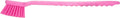 SPARTA 40501EC26 Plastic Large Scrub Brush, Kitchen Brush, Utility Brush With Long Handle For Cleaning, 20 Inches, Pink
