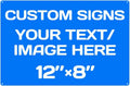 Custom Metal Signs - Aluminum, Weatherproof, Multiple Sizes, Custom Text & Picture, Hazard, Garden, Door, Business Signs
