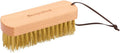 Berry&Bird Brass Brush, Ashwood Premium Brass Wire Brush with Cowhide Lanyard, Heavy Duty Wire Brushes for Cleaning Garden Tool, Rust Removal, Automotive, Paint