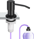 Soap Dispenser Kitchen Sink, Sink Soap Dispenser, 47" Extension Tube kit, Dish Soap Dispenser Pump, No Need More Refills (Black)