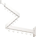 Wall Mounted Clothes Drying Rack, Collapsible, Folding, Retractable - Clothes Hanging Rack (Hooks, White)
