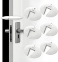 Silicone Door Pinch Guard and Door Slam Stopper, Durable Finger Pinch Guard, Prevents Pinch Injuries, Slamming Doors, Door Stopper for Kids, 6 Packs White.